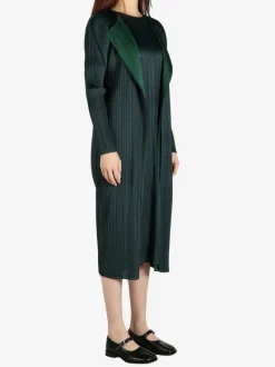 Jackets & Coats>PLEATS PLEASE ISSEY MIYAKE Merry Bicolor Coat
