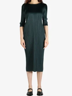 Dresses>PLEATS PLEASE ISSEY MIYAKE Merry Bicolor Dress