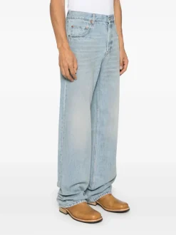 Jeans>SAINT LAURENT Mid Straight Baggy Jeans