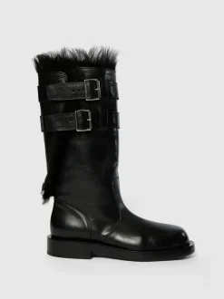 Boots>ANN DEMEULEMEESTER Milan Soft Biker Boots