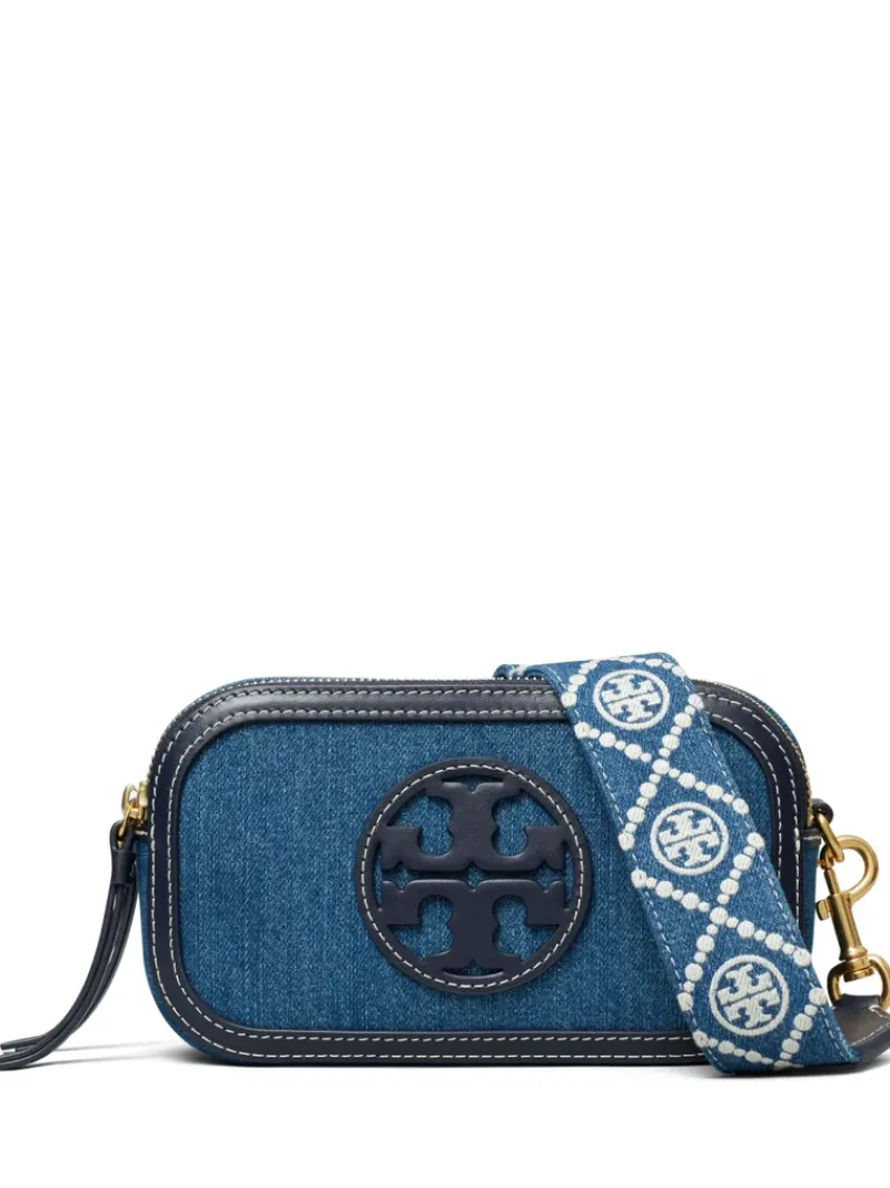 Bags>TORY BURCH Miller Denim Mini Crossbody Bag