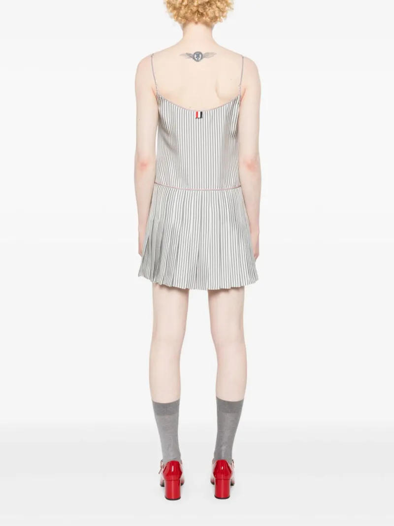 Dresses>THOM BROWNE Mini Mini Pleated Bottom Slip Dress