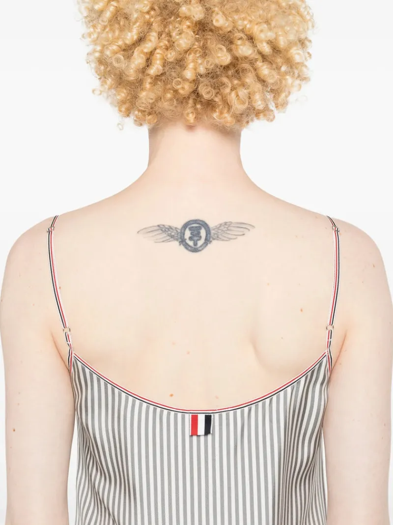 Dresses>THOM BROWNE Mini Mini Pleated Bottom Slip Dress