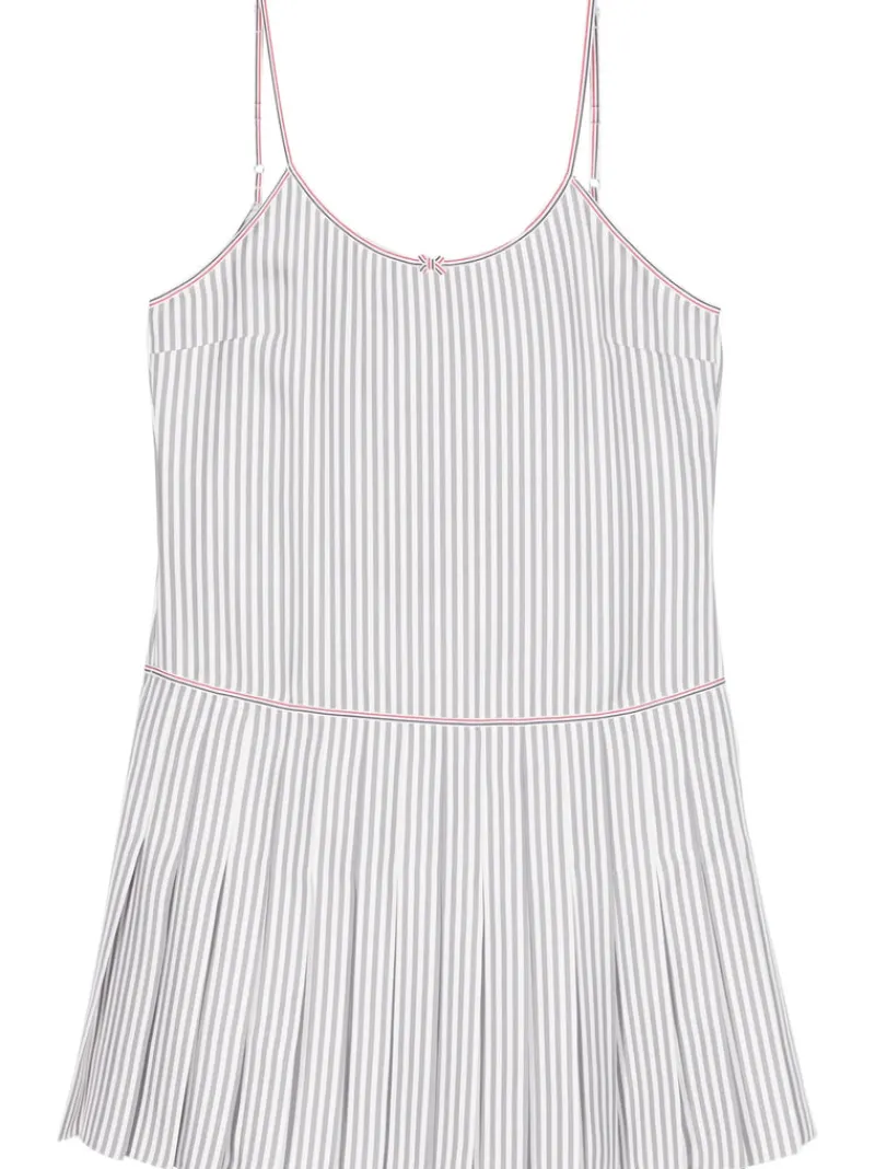 Dresses>THOM BROWNE Mini Mini Pleated Bottom Slip Dress