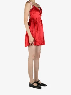 Dresses>SIMONE ROCHA Negligee Satin Patchwork Ballet Dress
