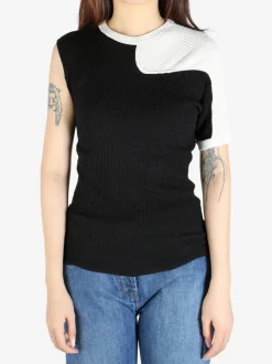 Tops>KIKO KOSTADINOV Nomas Asymmetric Knit Raglan Top