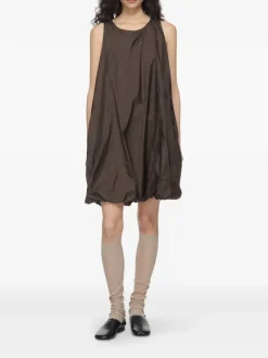 Dresses>AMOMENTO Nylon Volume Mini Dress