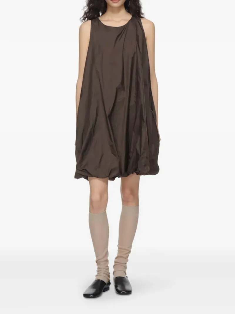 Dresses>AMOMENTO Nylon Volume Mini Dress