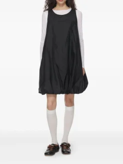 Dresses>AMOMENTO Nylon Volume Mini Dress
