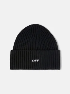 Hats>OFF-WHITE Offstamp Loose Knit Beanie