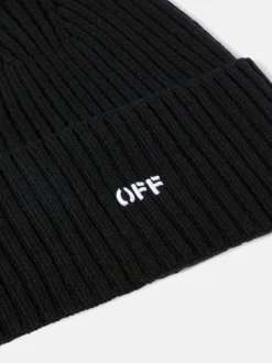 Hats>OFF-WHITE Offstamp Loose Knit Beanie