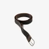 Small Accessories>ZIGGY CHEN Oval Buckle Leather Belt