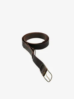 Small Accessories>ZIGGY CHEN Oval Buckle Leather Belt