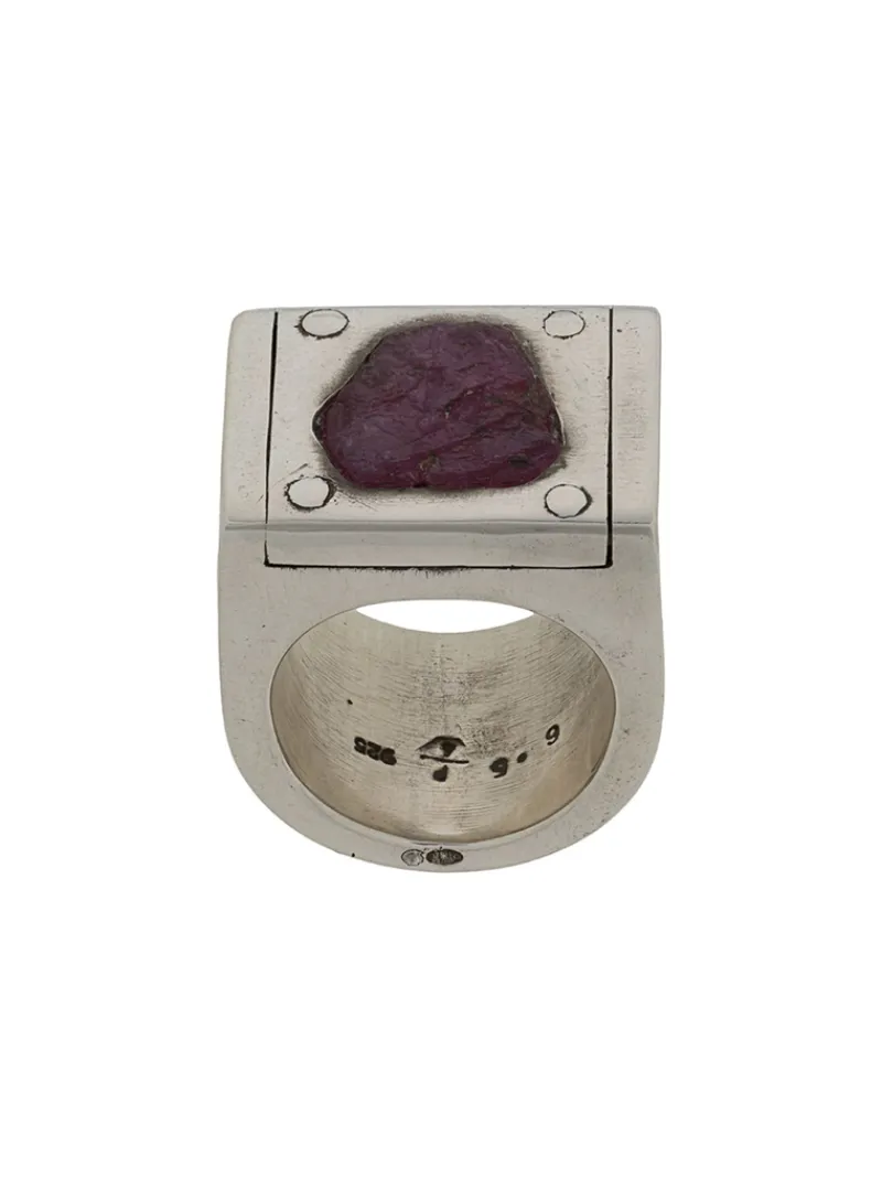 Jewelry | Jewelry>PARTS OF FOUR Plate Ring Single (4.0 CT Ruby Slab, 17mm, PA+RUS)
