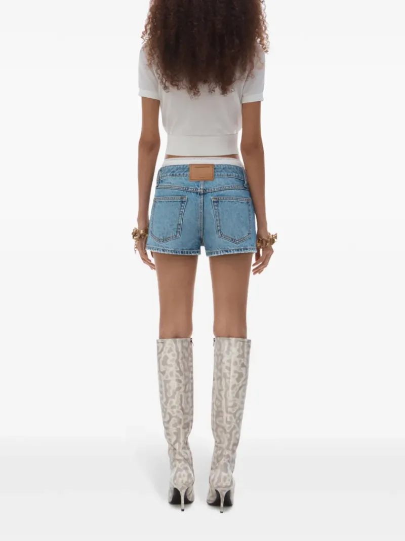 Shorts>ALEXANDER WANG Pointelle Undie High Rise Mini Short