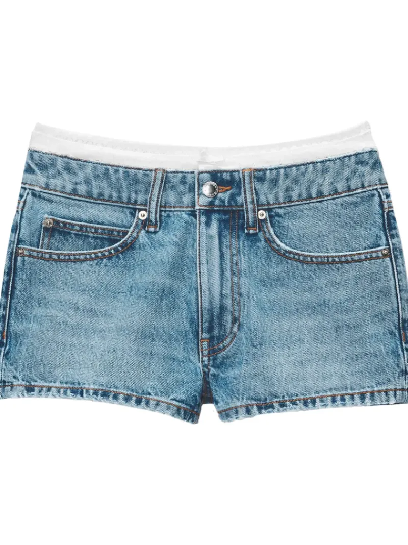 Shorts>ALEXANDER WANG Pointelle Undie High Rise Mini Short