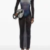 Dresses>JEAN PAUL GAULTIER Printed "Le Mâle" Mesh Long Dress