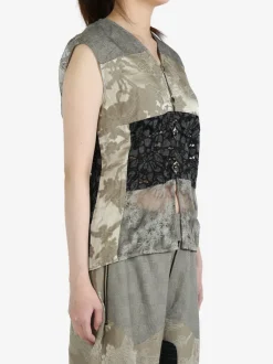 Tops | Shirts>COMMUNS Printed Patchwork Vest
