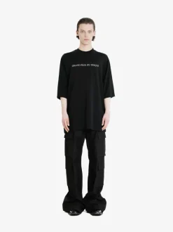 T-shirts>DET BLEV SENT Printing Short Sleeve T-Shirt