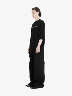 T-shirts>DET BLEV SENT Printing Short Sleeve T-Shirt