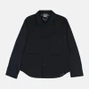 Jackets & Coats>THOM BROWNE Quilted Shirt Jacket Withapplied Pockets