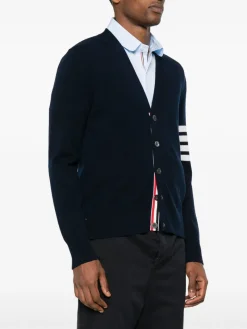 Knitwear>THOM BROWNE Relaxed Fit Cardigan