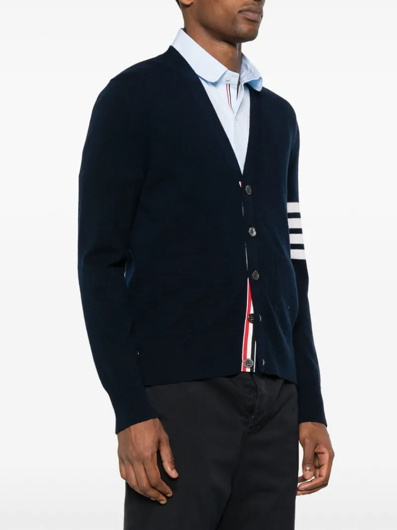 Knitwear>THOM BROWNE Relaxed Fit Cardigan