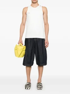 T-shirts | Shirts>MARNI Ribbed Cotton Tank Top