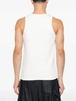 T-shirts | Shirts>MARNI Ribbed Cotton Tank Top