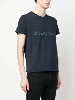 T-shirts>SAINT LAURENT Round Neck T-shirt