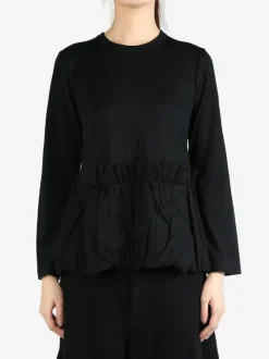 T-shirts | Shirts>COMME DES GARCONS COMME DES GARCONS Ruffled Long Sleeves T-shirt