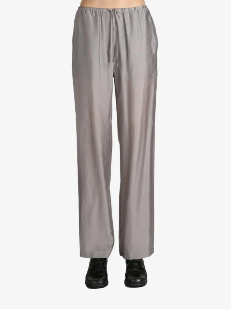Pants>AMOMENTO Silky Banding Pants