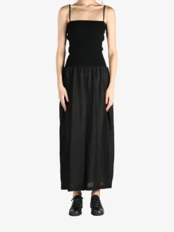 Dresses>AMOMENTO Silky Knit Maxi Dress