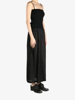 Dresses>AMOMENTO Silky Knit Maxi Dress