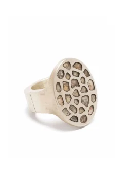 Jewelry | Jewelry>PARTS OF FOUR Sistema Ring (Rotated Geo Var., Mega Pavé, MA+DIA)
