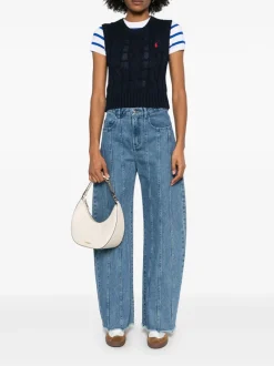 Knitwear>POLO RALPH LAUREN Sleeveless Cable-Knit Sweater