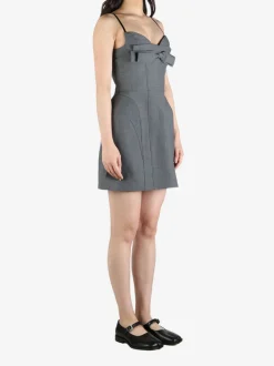Dresses>SHUSHU/TONG Sling Dress with Double Bow Detail