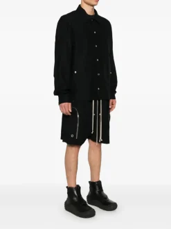 Jackets & Coats>RICK OWENS DRKSHDW Snapfront Jacket