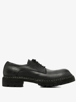 Derbys>GUIDI Sole Rubber Laced Big Daddy Shoes