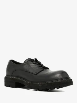 Derbys>GUIDI Sole Rubber Laced Big Daddy Shoes