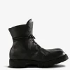 Boots>GUIDI Sole Rubber Laced Up Boots