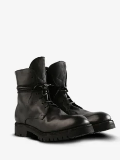 Boots>GUIDI Sole Rubber Laced Up Boots