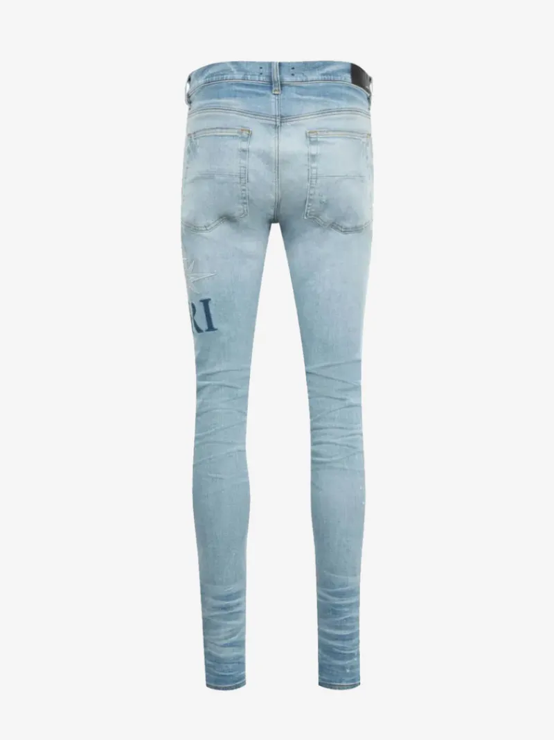 Jeans>AMIRI Starburst Applique Skinny Jean