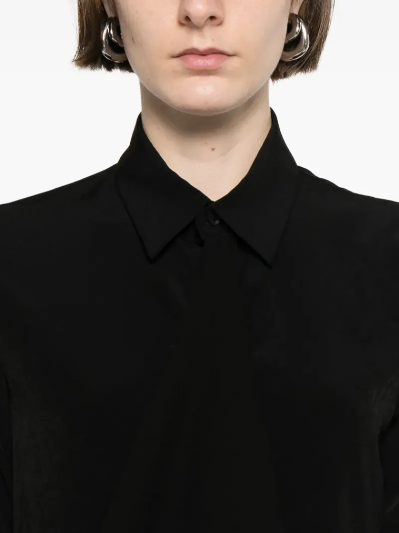 Shirts>YOHJI YAMAMOTO Stole Detail Blouse