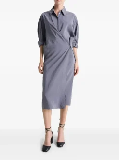 Dresses>LEMAIRE Straight Collar Twisted Dress