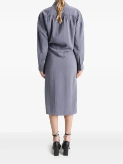 Dresses>LEMAIRE Straight Collar Twisted Dress