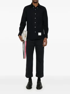 Shirts>THOM BROWNE Straight Fit Shirt