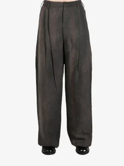 Pants>ZIGGY CHEN Straight Leg Wide Trousers