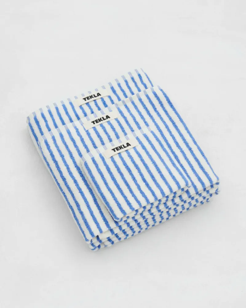 Home>TEKLA Striped Organic Cotton Terry Hand Towel 20x35''