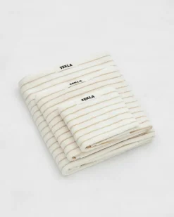 Home>TEKLA Striped Organic Cotton Terry Hand Towel 20x35''